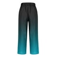 thumbnail image 4 of Xunlbb Women's Lightweight Summer Pants, Women'S Spring Print All-Match Straight Leg Casual Pants ,A-Sky Blue M, 4 of 5