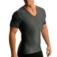 thumbnail image 4 of INSTA SLIM Mens Compression Short Seeve V-Neck Shirt, Color: Royal, Size: M (VA0001-ROY-M), 4 of 15