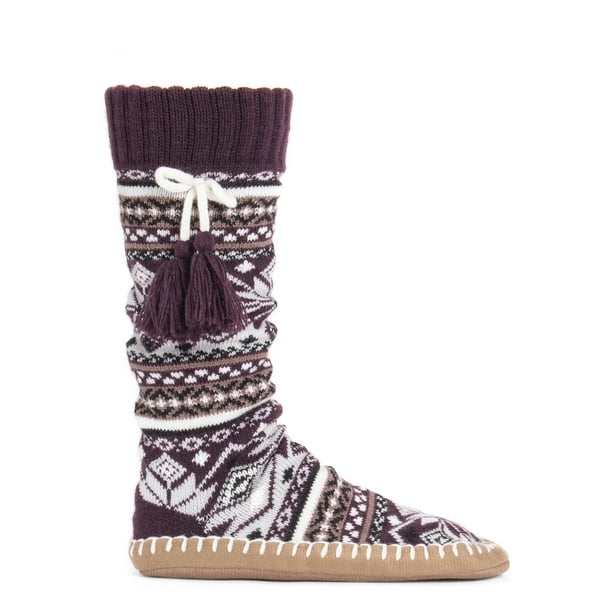 MUK LUKS Women's Slipper Socks with Tassels