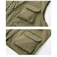 thumbnail image 7 of Mens Fishing Vest Clearance Sale M-5XL Plus Size Zipper Up Lightweight Sleeveless Jackets Casual Multi Pockets Hiking Work Outerwear Vests Coats, 7 of 7