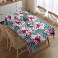 thumbnail image 2 of Pioneer Flower Floral Print Pattern Rectangle Tablecloth 60"x84",Waterproof Polyester Rectangle Table Cloth, Wipeable Spillproof Polyester Tablecloth for Dining, Camping, Indoor and Outdoor, 2 of 5