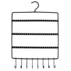 Metal Jewelry Organizer Closet Rod Rack Bracelet Holder Necklace Hanger Hook Earring Storage