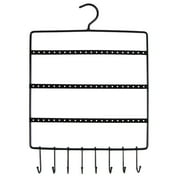 Metal Jewelry Organizer Closet Rod Rack Bracelet Holder Necklace Hanger Hook Earring Storage