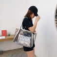 thumbnail image 5 of Transparent Shoulder Bag Women Clear Crossbody Messenger Handbag Portable Fashion Bag Perfect For Beach Travel And Casual Outings, 5 of 7