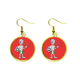 thumbnail image 1 of Ear Dangle Golden Drop Earring Jewelry Mujer Unbranded M, 1 of 3