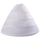 thumbnail image 1 of Soporte para falda de vestido de novia: 4 varillas de acero, cintura elástica, nailon/spandex, talla única para cinturas de 60-100 cm, 1 of 6