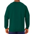 thumbnail image 3 of Jerzees Men's Adult Crew Sweatshirt X Sizes, Forest Green, 3X-Large, 3 of 5