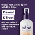 thumbnail image 4 of (3 pack) Bébé Bottoms Diaper Rash Cream Spray - Paraben, Dye & Fragrance Free, No-Rub Touch Free Application for Sensitive Skin - Quick Relief & Comfort (100 ml), 4 of 10