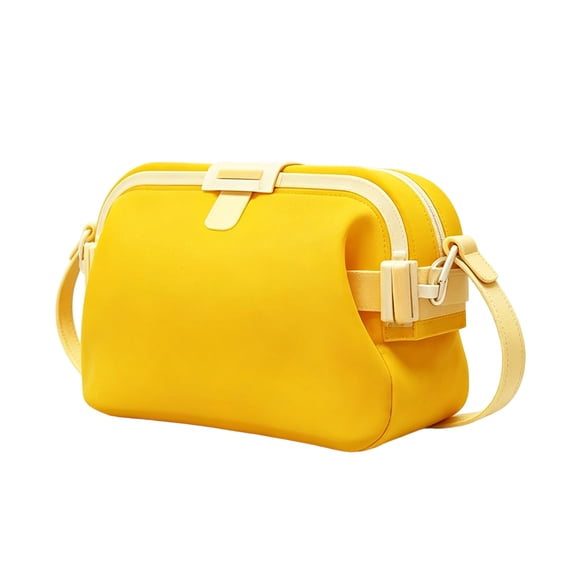 Huggea Bag, Women's Summer Handbag, Reusable Foldable Candy-Colored Transparent Top-Handle Beach Vacation Bag