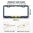 thumbnail image 2 of Aluminum License Plate Frame 2 Pack Car Exterior Accessory Car Tag Holder for Front Rear Plates Cars Decor Colorful Pattern Background Design, 2 of 7