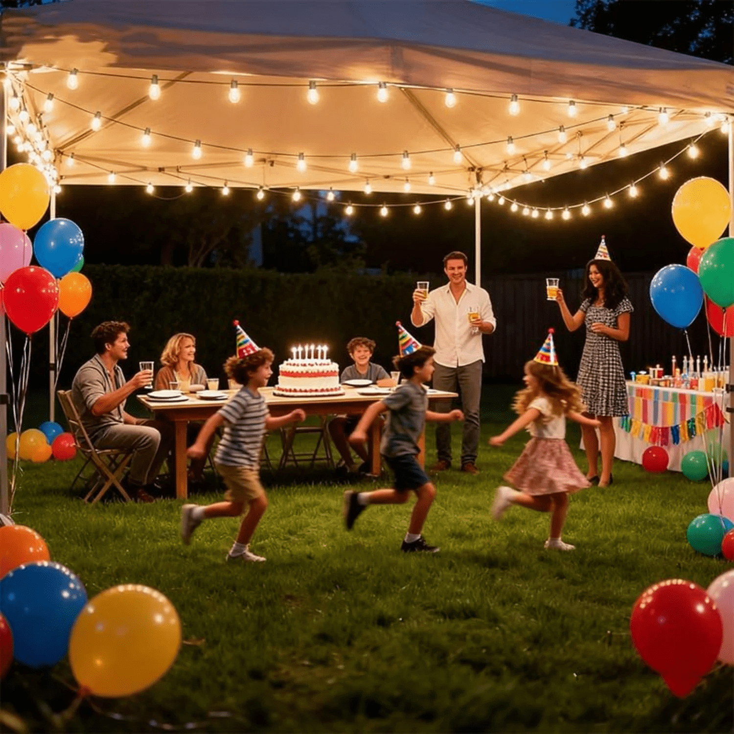 36 FT Outdoor String Lights with 15 Shatterproof Patio Vintage Edison Bulbs,2700K Dimmable, IP65 Waterproof for Outside, Patio Chrismas New Year Decor