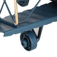 thumbnail image 1 of Airplane Decor For Boys Room Biplane Model Amelia , Vintage Airplane Model Wrought Iron Aircraft Biplane For Desktop Decor Photo Props Black, 1 of 7