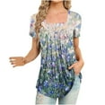 thumbnail image 3 of Pompotops T-Shirt Décontracté à Manches Courtes Imprimé Mode pour Femmes, 3 of 6