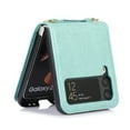 thumbnail image 6 of TECH CIRCLE Galaxy Z Flip 4 Case, Z Flip 4 Wallet Case, PU Leather Carrying Shoulder Strap Cards Holder Wallet Cover Shockproof Protective Wallet Case for Samsung Galaxy Z Flip 4 2022 - Green, 6 of 6