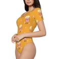 thumbnail image 2 of Naloa Cute Popcorn Women's Short-Sleeved Onesie, One-Piece Swimsuit for Parties, dates, clubs - X-Large, 2 of 9