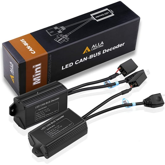 Alla Lighting H7 LED Decoders CAN Bus Error Free for LED Fog Lights/Cornering Lights/DRL Kits Bulbs Anti-Flickering/Blinking