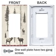 thumbnail image 3 of Yayeee Rocker Switch Wall Plate 1-Gang 4.6"x2.9" Home Decorative Outlet Cover, Black Deer, 3 of 6