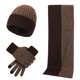 thumbnail image 1 of Conjunto de gorro de punto de invierno, bufanda y guantes para pantalla táctil, 1 of 8