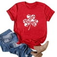 thumbnail image 2 of Fesfesfes Womens Tops Fashion Women Casual Printing Pullover Short Sleeve T-Shirt Tops Blouse Shirts for Women 14(XXXL), 2 of 4