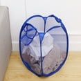thumbnail image 3 of GOOHOCHY Toy Storage Basket Blue Mesh for Students Easy Open 2Pcs, 3 of 8