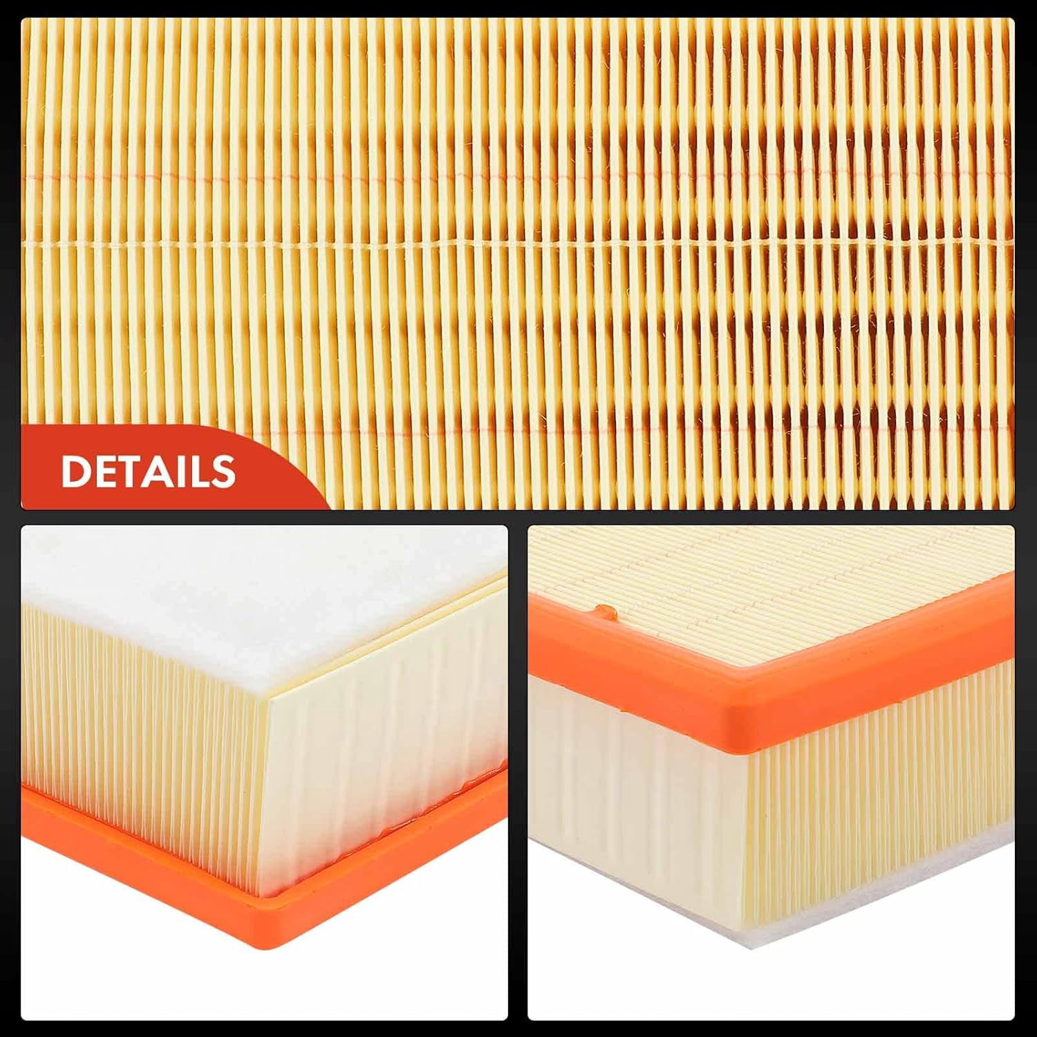 A-Premium 2-PC Engine Air Filter Compatible with Fiat 500X & Jeep Compass, Renegade & Ram ProMaster City, 2015-2022, 1.4L 2.4L, Flexible Panel, Replace# 68247339AA