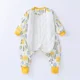 thumbnail image 3 of Saco de dormir de algodón puro para niños pequeños, ropa de invierno para el hogar, traje de dormir con pierna dividida antipatadas, tela suave y cómoda para niños, 3 of 5