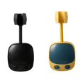 thumbnail image 1 of Soporte de ducha autoadhesivo de 2 piezas con ganchos Soporte de ducha universal sin perforaciones (negro + amarillo), 1 of 5