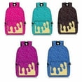 thumbnail image 6 of Ice Cream Drip Backpack Kawaii Shoulder Bagpacks with Side Casual Messenger Bag Pockets Large Capacity Daypack for Travel Hiking Camping Fashion Travel Daypacks (Purple), 6 of 9