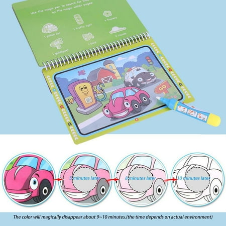 Herwey Livre De Dessin De Coloriage De L Eau Portable Magique Avec Stylo Enfants Peinture Cadeau Educatif Jouet Livre De Peinture A L Eau Livres A Colorier Pour Enfants Walmart Canada