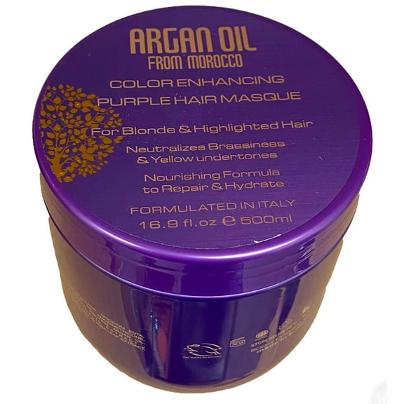 Argan Oil from Morocco Color Enhancing Purple Hair Masque, 16.9 fl.oz. (500 ml)