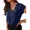 Navy Blue, variant on Women Dressy Top Going Out Tops V Neck Cap Sleeve Blouses for Work Office 2026 Summer Trendy Navy Blue