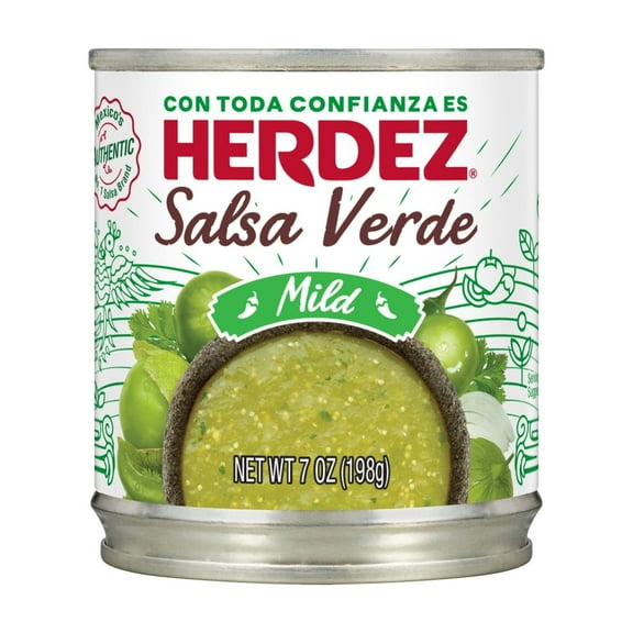 HERDEZ Salsa Verde Mild, Shelf Stable, 7 oz Steel Can