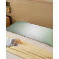 thumbnail image 5 of White Sage Green Body Throw Pillow Cover Case, Couch Sofa Bed Pillowcase, Soft Decorative Pillow Protector, Gradient Solid Color Minimalist Art 20x54Inch Long Reversible Pillow Shams with Zipper, 5 of 6