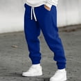 thumbnail image 2 of Sweatpants for Men Drawstring Lined Cuffed Sweatpants | Fall Winter Bottom, Moisture Wicking, Exercise Jogging Pants, Warm Soft , Big and Tall Joggers with Pockets, XL, 2 of 7