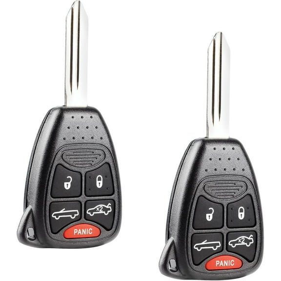 2X Keyless Entry Remote Car Key Fob Replacement for 2007 2008 2009 2010 2011 2012 2013 2014 Chrysler 200 Sebring Convertible 5-Button Remote Head Key (OHT692427AA)