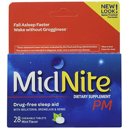 2 Pack - Midnite PM Sleep Aid Tablets 28 Each