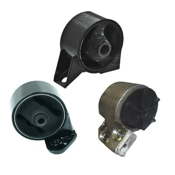 K0676 Fits 2003-2005 Hyundai Accent 1.6L AUTO Transmission Front & Front L & Rear Motor Mount 3PCS : A7130, A6182, A7127
