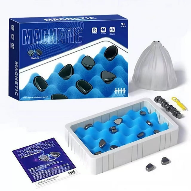 Juegos de mesa magnéticos, piezas de ajedrez magnéticas portátiles, juegos de estrategia