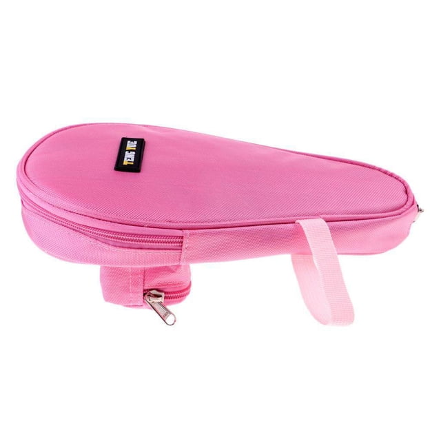 ziyahi Table Tennis Racket Ping Pong Paddle Bat Bag Training Professional Cover Ball Storage Pouch Pink