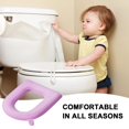 thumbnail image 2 of Toilet Seat Cushion Pad, Waterproof Toilet Seat Cushion, Portable Padded Cover | Reusable EVA Soft Pad for Comfort and Hygiene in Home, Travel, 2 of 8