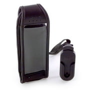 GE/Sanyo Black Leather Case for Qualcomm 2035 Series Cell Phones
