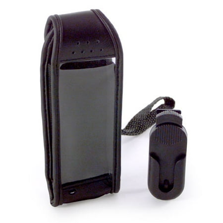GE/Sanyo Black Leather Case for Qualcomm 2035 Series Cell Phones