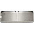 thumbnail image 3 of Titanium Brushed Center Cross Design 8mm Beveled Edge Band (Size 7.5) Made In China tb335-7.5, 3 of 5