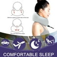 thumbnail image 4 of Neck Pillow for Traveling, Upgraded Travel Neck Pillow for Airplane 100% Pure Memory Foam Travel Pillow for Flight Headrest Sleep, Portable Plane Accessories, 4 of 6