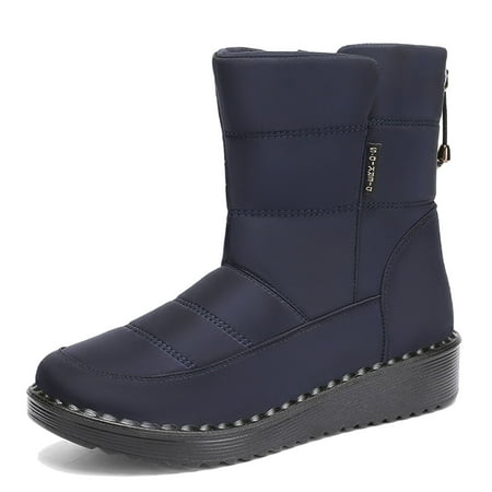 

Ediodpoh Women Snow Boots Winter Thick Nonslip Thigh High Boots Fashion Warm Woman Shoes Womens Boots Blue 7