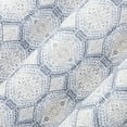thumbnail image 2 of No. 918 Lido Global Inspired Medallion Semi-Sheer Grommet Curtain Panel, 48"W X 84"L, Blue, 2 of 6