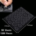 thumbnail image 2 of 1200 Pcs Thin Breathable Adhesive Tabs Fake Nail Glue Sticker 50 Sheets Super Sticky Double Sided Tips (Germany Jelly Gel) Flexible for Acrylic False Nails Manicure Tape (1200 Pcs), 2 of 5