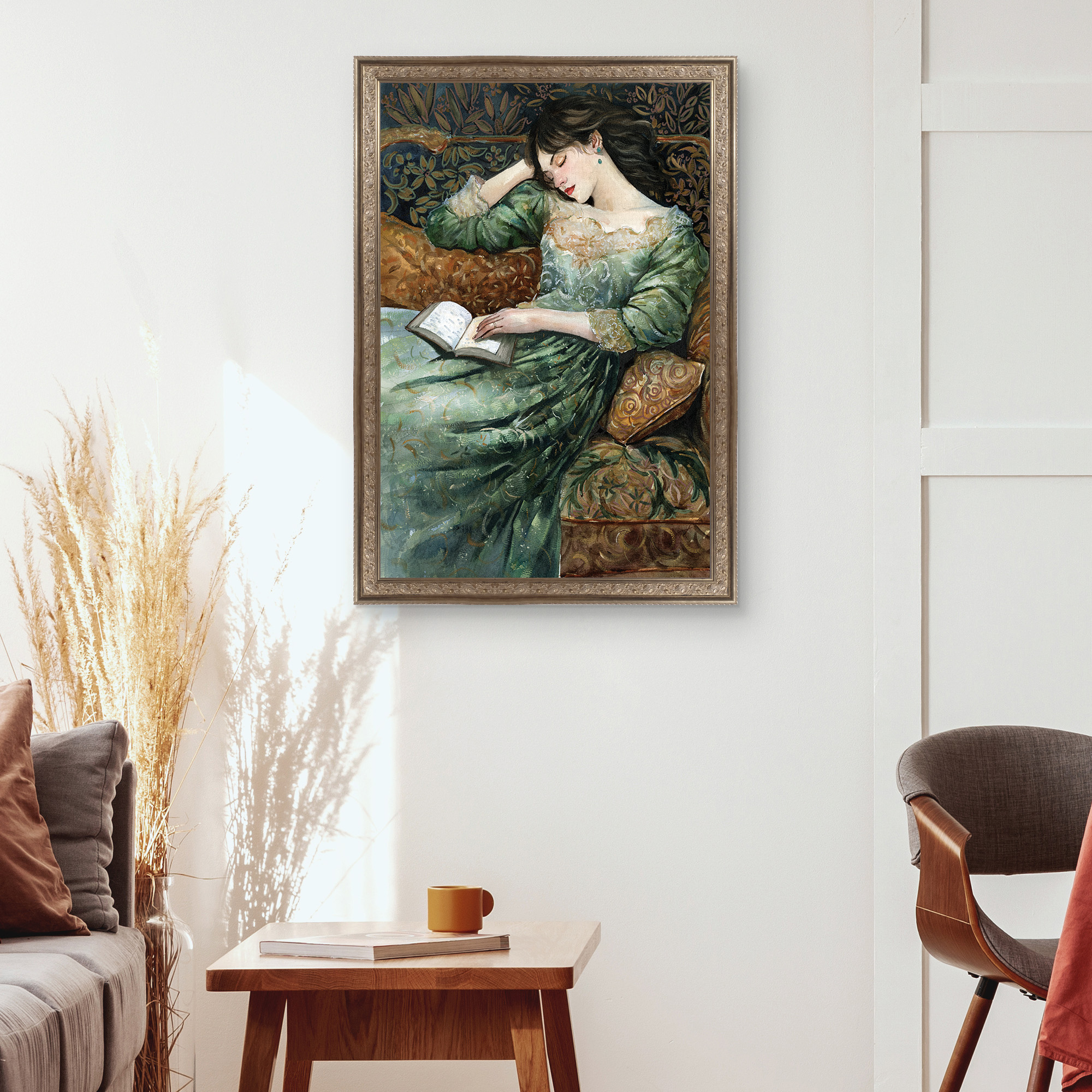 Fast Asleep Framed Canvas