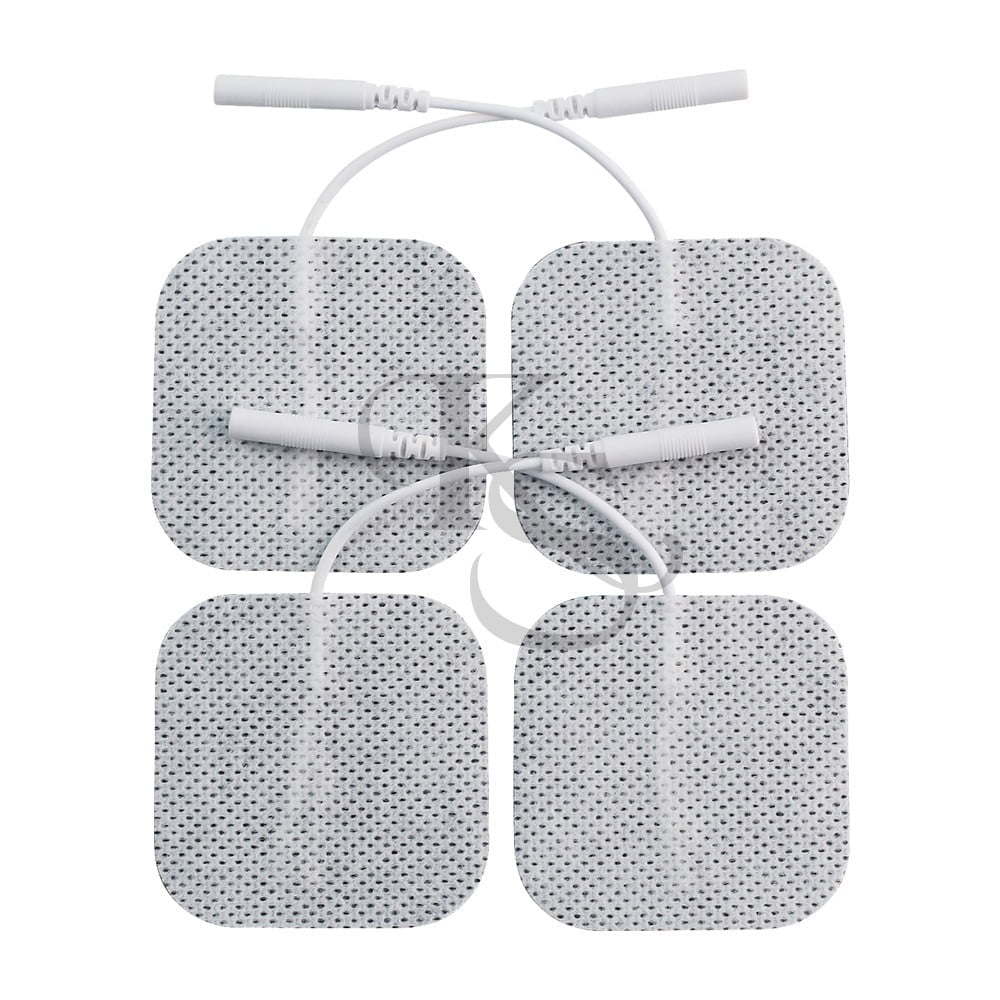 KS Premium TENS/EMS Unit 40 Electrode Pads 2"x2" in. Reusable Self Stick Gel Carbon Electrodes