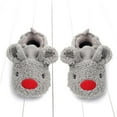 thumbnail image 6 of Xfvqtps Baby Boys and Girls Warm Shoes Fluffy Plush Animal Cute Keep Warm Indoor Non Slip Winter House Shoes Winter Fashion Cotton Slipper Soft Bottom Shoes Gray, 6 of 6